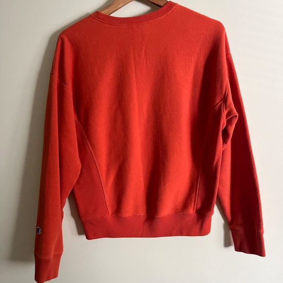 Vintage Champion Medium Orange Sweatshirt - Picture 3 of 3